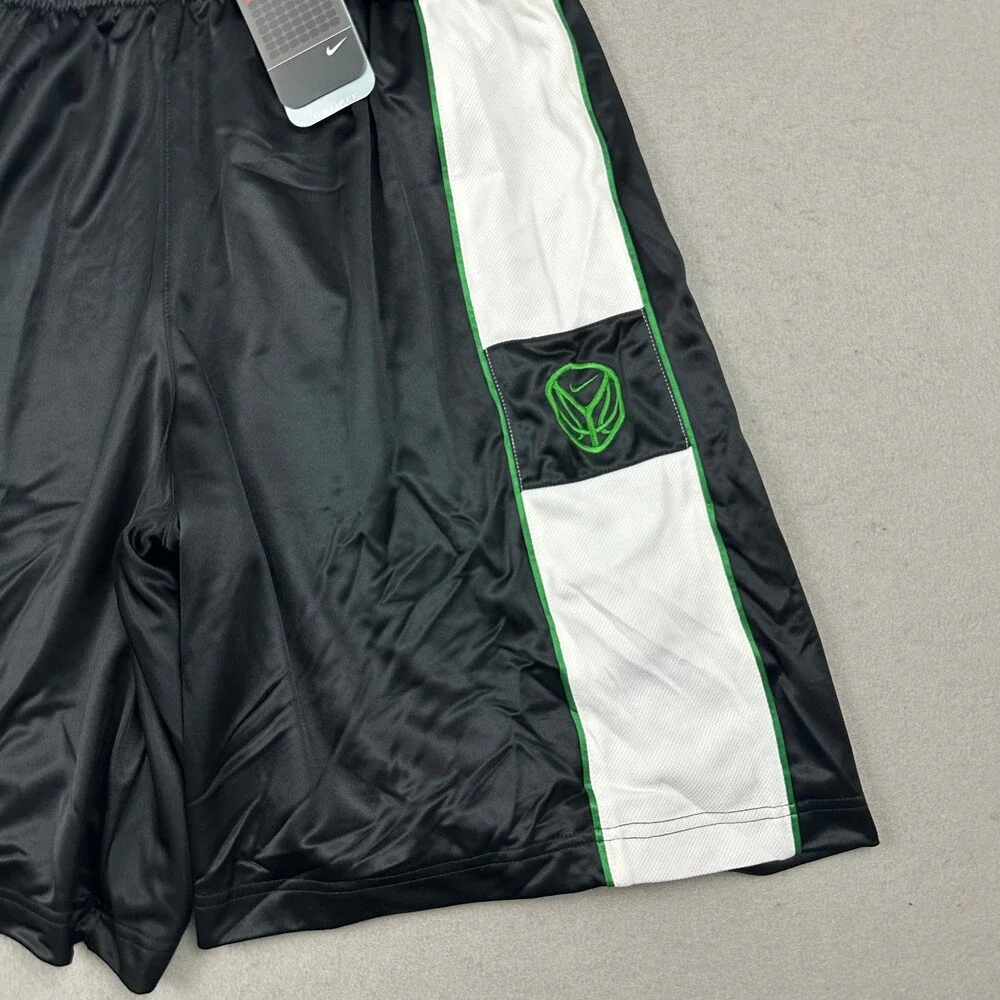 Nike Shorts Men Extra Large Black Basketball HoopTechMesh Swoosh Star Logo